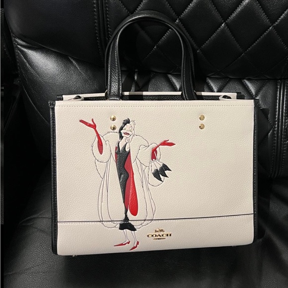 Coach Handbags - Coach x Disney Villain Cruella Dempsey Tote Bag